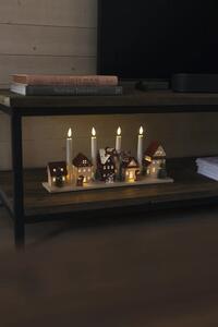 Decorațiune căsuțe Konstsmide lemn 9 LED-uri