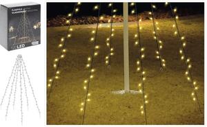 Instalație luminoasă 120 LED-uri 200 cm alb cald