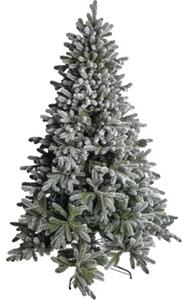 Brad de Crăciun artificial Polar Shine Ø 140 cm H 200 cm verde cu zăpadă