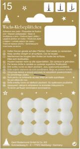 Plăcuțe adezive din ceară pentru lumânări
