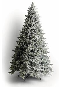 Brad de Crăciun artificial Polar Shine Ø 170 cm H 270 cm verde cu zăpadă