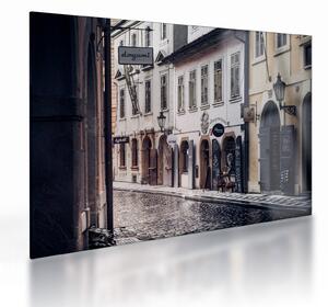 Tablou pe sticlă - Strada din Praga (70x50 cm)