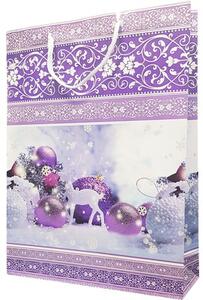 Pungă specială mare de Crăciun Merry Christmas 46x33x10 cm diferite modele