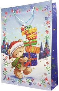 Pungă specială mare de Crăciun Merry Christmas 46x33x10 cm diferite modele