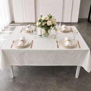 Fata de masa teflonata 120x160 cm, Crem cu imprimeu ornamental F4