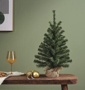 Brad de Crăciun artificial în sac de iută Lafiora Ø 33 cm H 45 cm verde