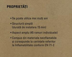 Brad de Crăciun artificial cu iluminare în sac de iută Lafiora Ø 38 cm H 60 cm verde