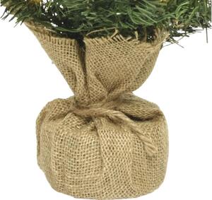 Brad de Crăciun artificial în sac de iută Lafiora Ø 33 cm H 45 cm verde