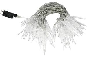 Ghirlandă luminoasă țurțuri 40 LED-uri pentru exterior si interior Lafiora 3,9 m alb cald