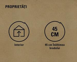 Brad de Crăciun artificial în sac de iută Lafiora Ø 33 cm H 45 cm verde
