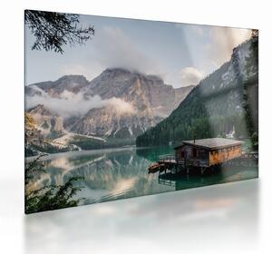 Tablou pe sticlă - Lake Prags (70x50 cm)