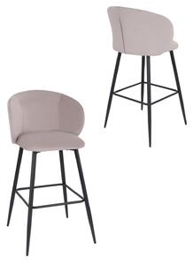 Scaun de bar Ganta Black bej