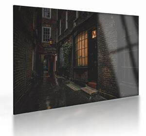 Tablou pe sticlă -Strada din Londra (70x50 cm)