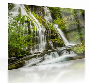 Tablou pe sticlă - Cascada, Wind River Valley (70x50 cm)
