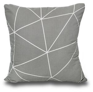 Față de pernă Kvalitex Nordic Grid gri, 40 x 40 cm