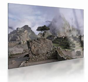 Tablou pe sticlă - Machu Picchu (70x50 cm)