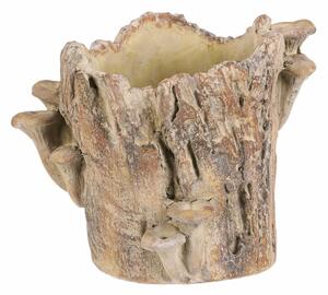 Suport din beton - ciot cu ciuperci, 20 x 18 x 18cm