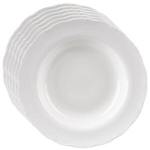 Orion Set de farfurii adânci din porțelan Mona rim6 buc, 23 cm