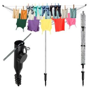 Uscator de rufe tip umbrela, inaltime reglabila 195-218 cm, 4 brate, 50 m sarma, incarcare maxima 40 kg