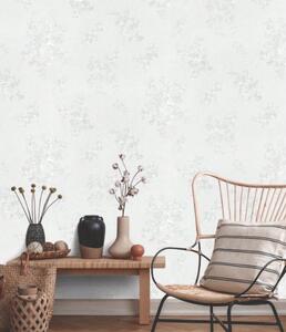 Folie adeziva tapet 45 x 200 cm, Alb Roses