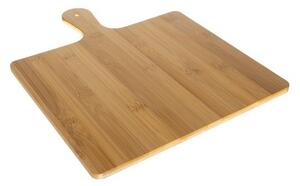 Piatra granit pentru pizza, spatula bambus, coacere uniforma in cuptor, set 2 in 1