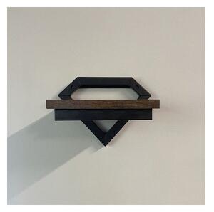 Suport pentru flori, fixare pe perete, greutate suportata 10 kg, blat MDF, cadru otel, 19 x 23 x 20 cm