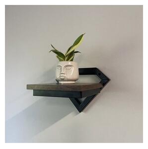 Suport pentru flori, fixare pe perete, greutate suportata 10 kg, blat MDF, cadru otel, 19 x 23 x 20 cm