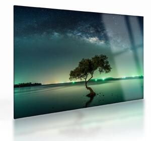 Tablou pe sticlă cu cerul nocturn (70x50 cm)