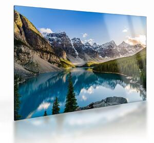 Tablou pe sticlă - Kanada. Parcul național Banff, Moraine Lake (70x50 cm)