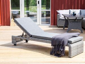 Şezlong Dallas 106632x60cm, Gri, Lozie din plastic