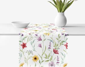 Goldea napron de masă teflonat - flori colorate de primăvară 20x120 cm