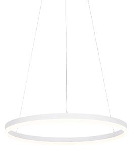 Lampă suspendată design albă 60 cm cu LED-uri reglabile în 3 trepte - Anello