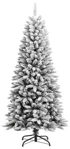 Brad de Crăciun artificial cu zăpadă pufoasă, 150 cm, PVC&PE