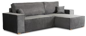 Canapea extensibilă de colț Alex 262 cm velvet gri | jaks