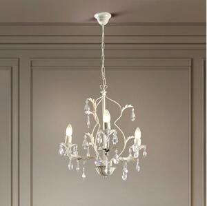 ONLI - Candelabru TERESA cu lanț, 3x E14, 6W, 230V, alb