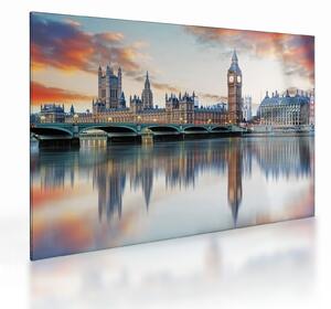 Tablou pe sticlă - Houses of Parliament din Londra (70x50 cm)