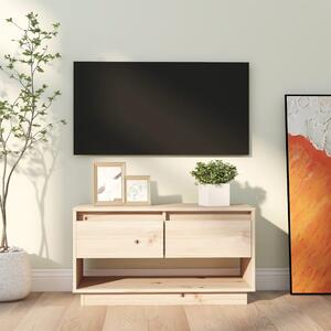 Comodă TV, 74x34x40 cm, lemn masiv de pin
