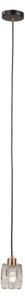 ITALUX PND-40813-1-BK-HBR - Lustră TORNO suspendată pe cablu, 1xE14/40W/230V, negru/auriu