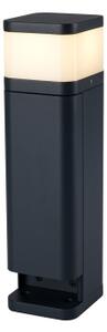 Brilagi PILLAR - Lampă de exterior cu 2 prize SCHUKO, 1xG9/11W/230V, IP44, antracit