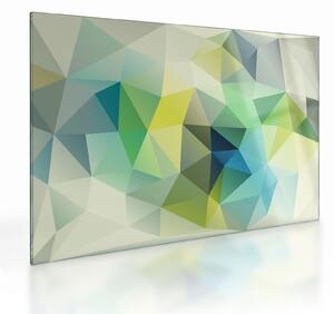 Tablou pe sticlă abstracțiunii geometrice (70x50 cm)