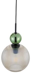 BRILAGI - Lustră suspendată pe cablu OLIVIA 1xE27/15W/230V negru/verde/bej fumuriu
