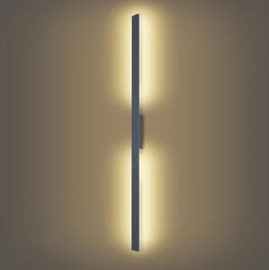 BRILAGI LUNA - Aplica LED de exterior pentru perete, 30W, 230V, 3000K, IP65, 150 cm, antracit, CRI 90
