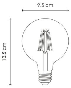 LED Bec dimabil VINTAGE GLOBE G95 E27/6W/230V 3000K