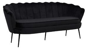 Canapea Dallas 2855Negru, 181x78x79cm, Tapiterie, Picioare: Metal