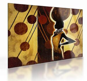 Tablou pe sticlă cu pictură artistică străveche (70x50 cm)