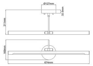 Aplică LED dimabilă pentru tablouri ALTON LED/10W/230V aurie Elstead ALTON-PL-L-BB
