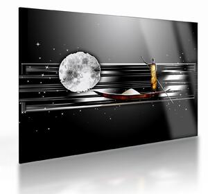 Tablou pe sticlă cu pictură epochală străveche (70x50 cm)