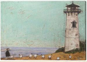 Tablou pe pânză Sam Toft - Seven Sisters and a Lighthouse