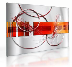Tablou pe sticlă abstract (70x50 cm)