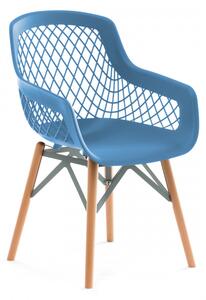 Set 4 scaune Minimalist albastre